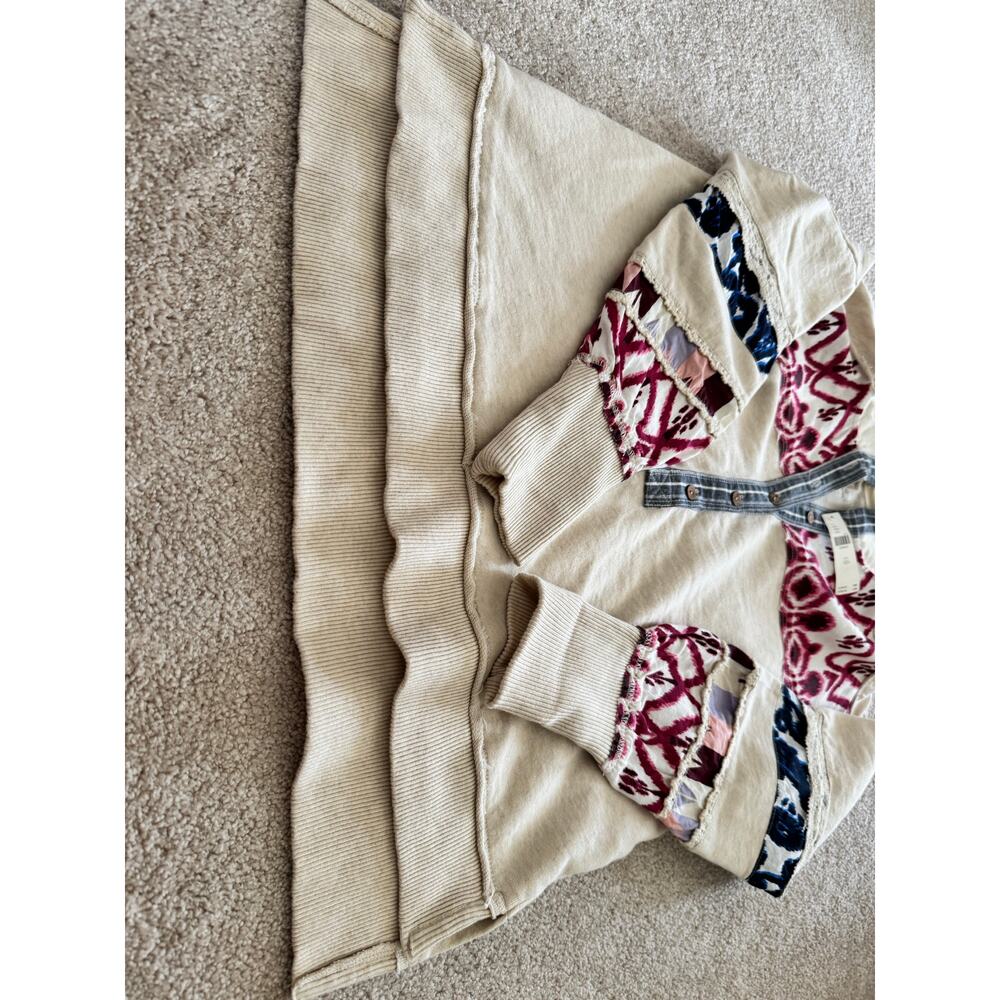 Pilcro crafted button front pullover - Picture 3 of 6